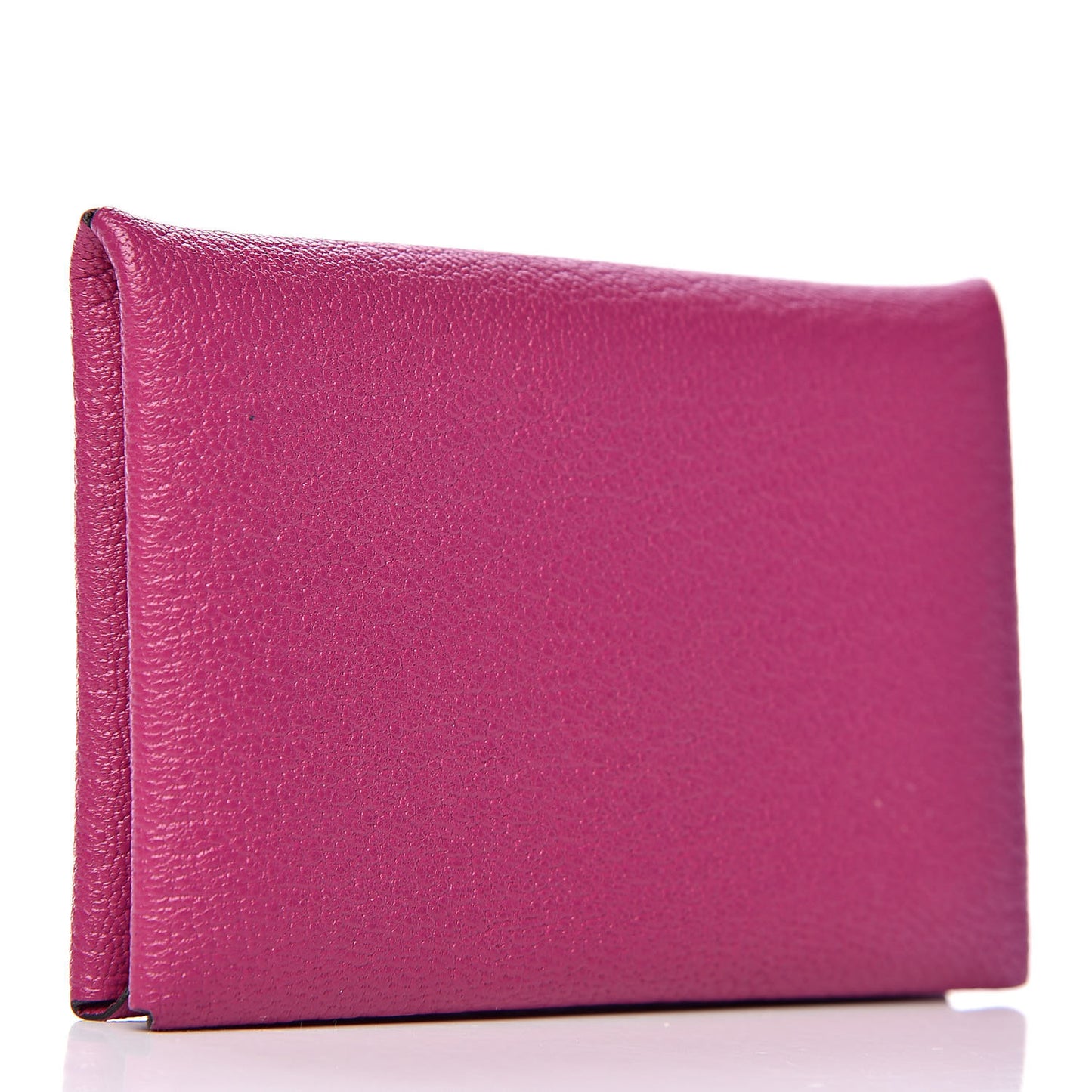 Chevre Mysore Calvi Card Case Rose Pourpre