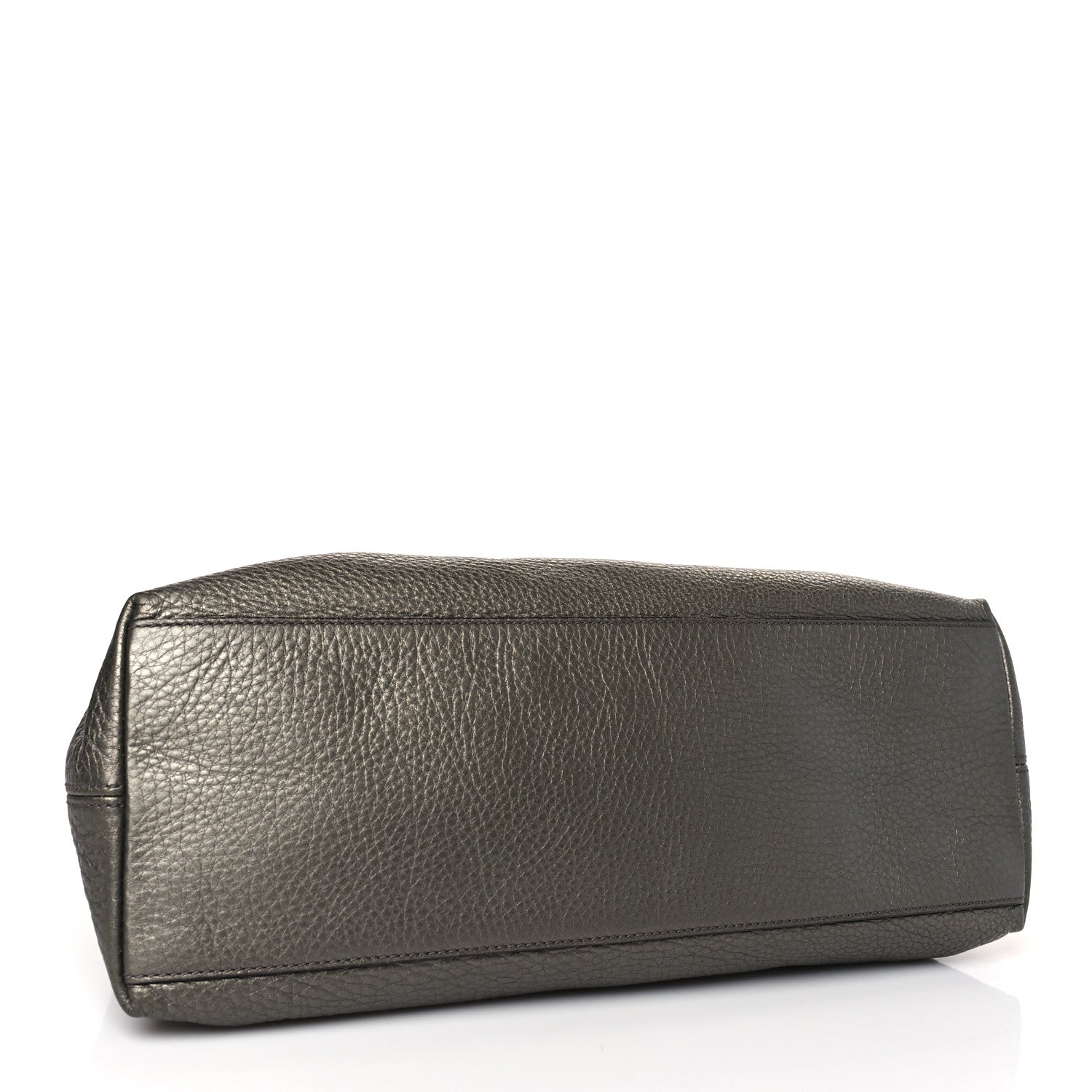 Gucci Metallic Pebbled Calfskin Medium Soho Chain Shoulder Bag Sasso 4 of 9