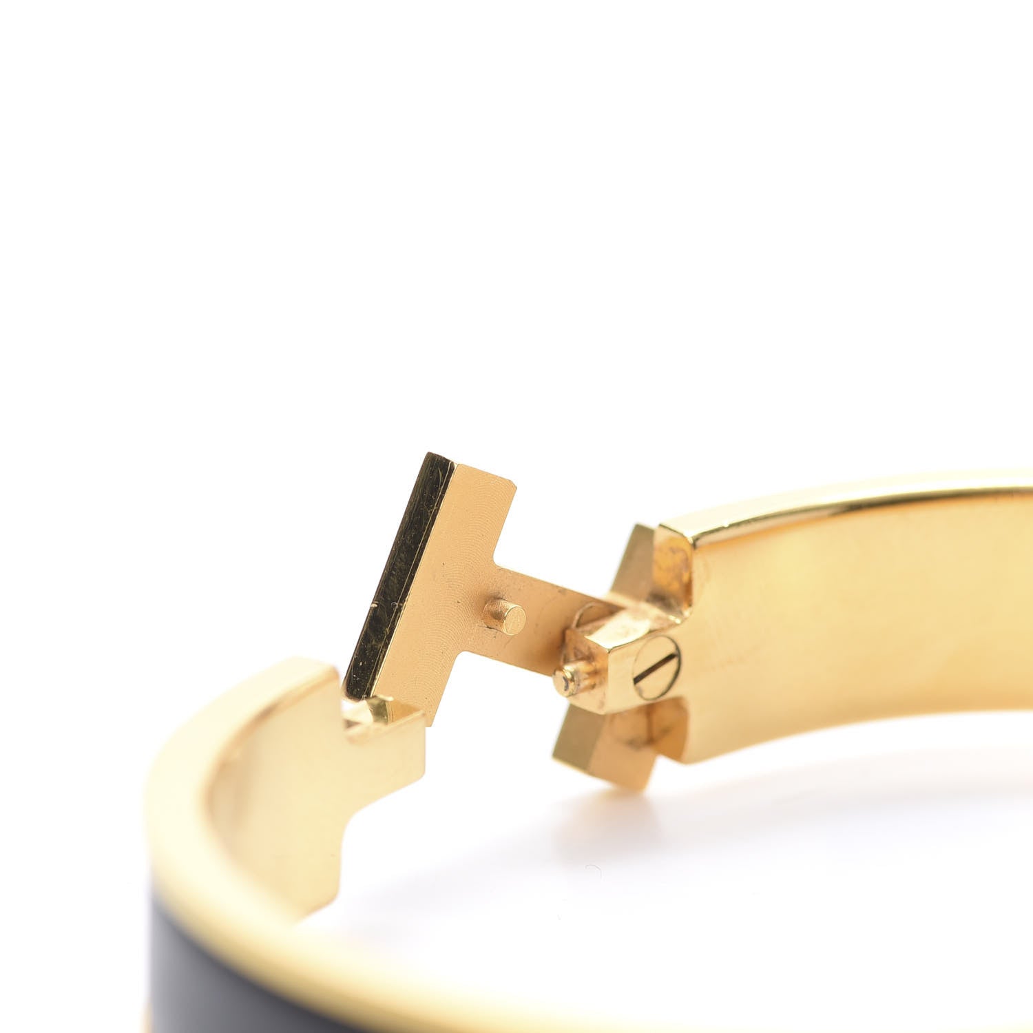 Hermes Matte Enamel Narrow Clic Clac HH Bracelet GM Black 5 of 5