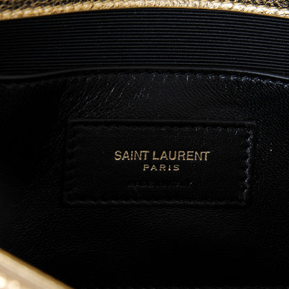 Saint Laurent Metallic Calfskin Medium Classic Monogram Kate Tassel Satchel Gold 7 of 7