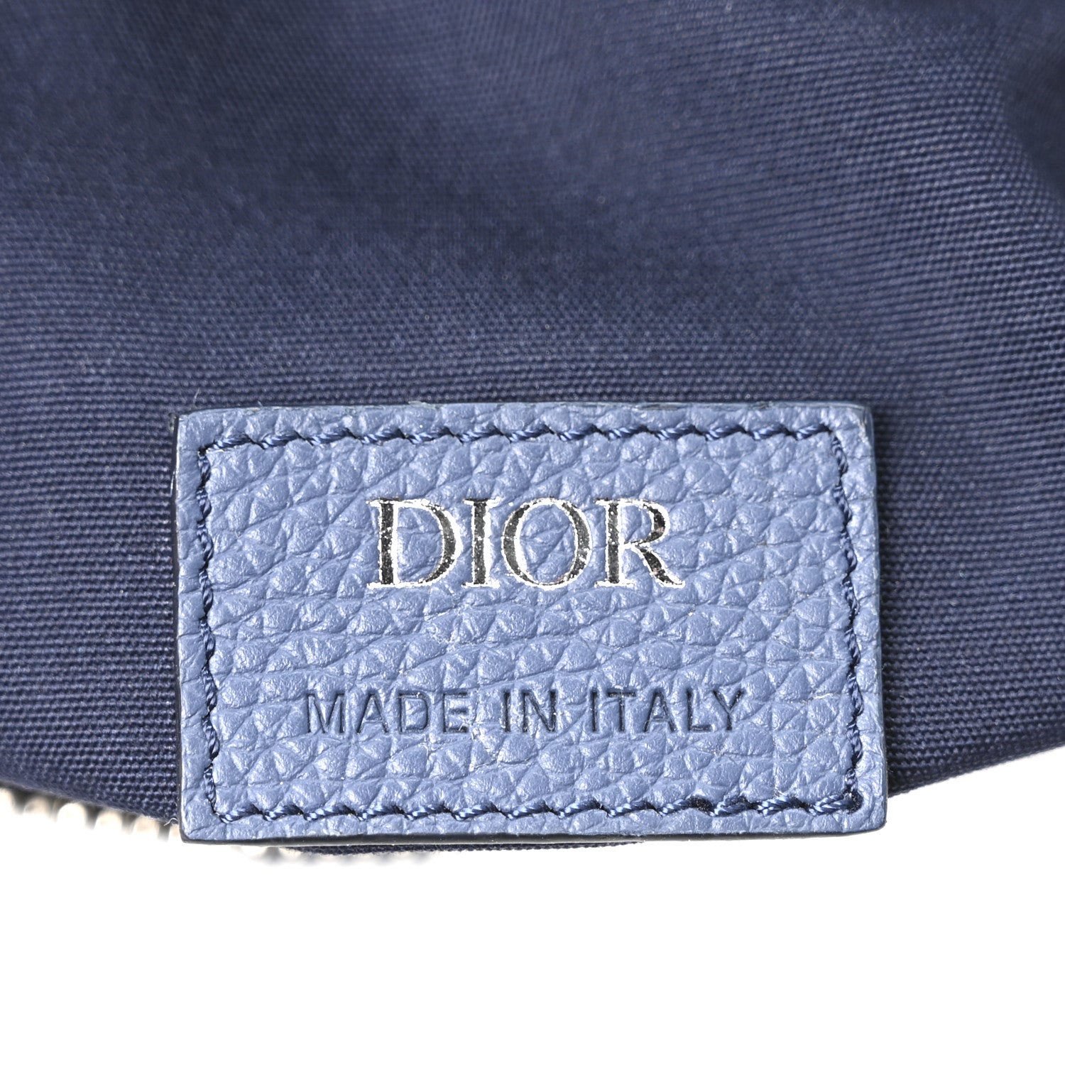 Christian Dior Denim Jacquard Oblique Kasuri Mens Saddle Bag Kasuri Blue White 5 of 9