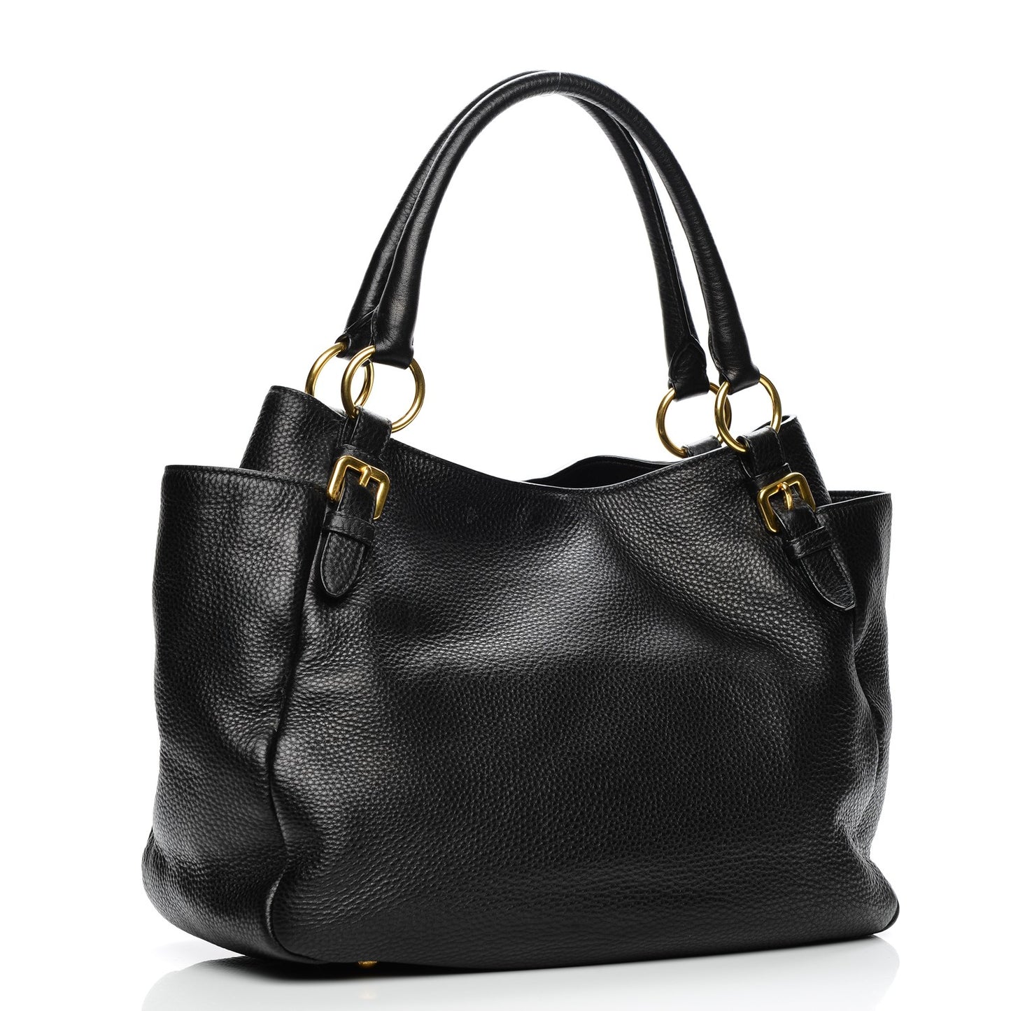 Vitello Daino Tote Nero Black