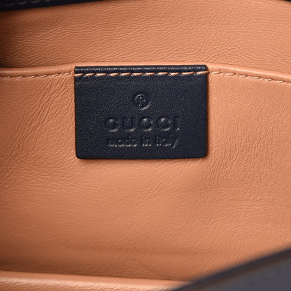 Gucci Nappa Pearl Studded Mini Queen Margaret Broadway Shoulder Bag Blue Agata 8 of 12