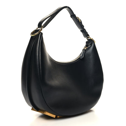 Fendi Vitello Grace Matte Small Fendigraphy Hobo Bag Black 2 of 9