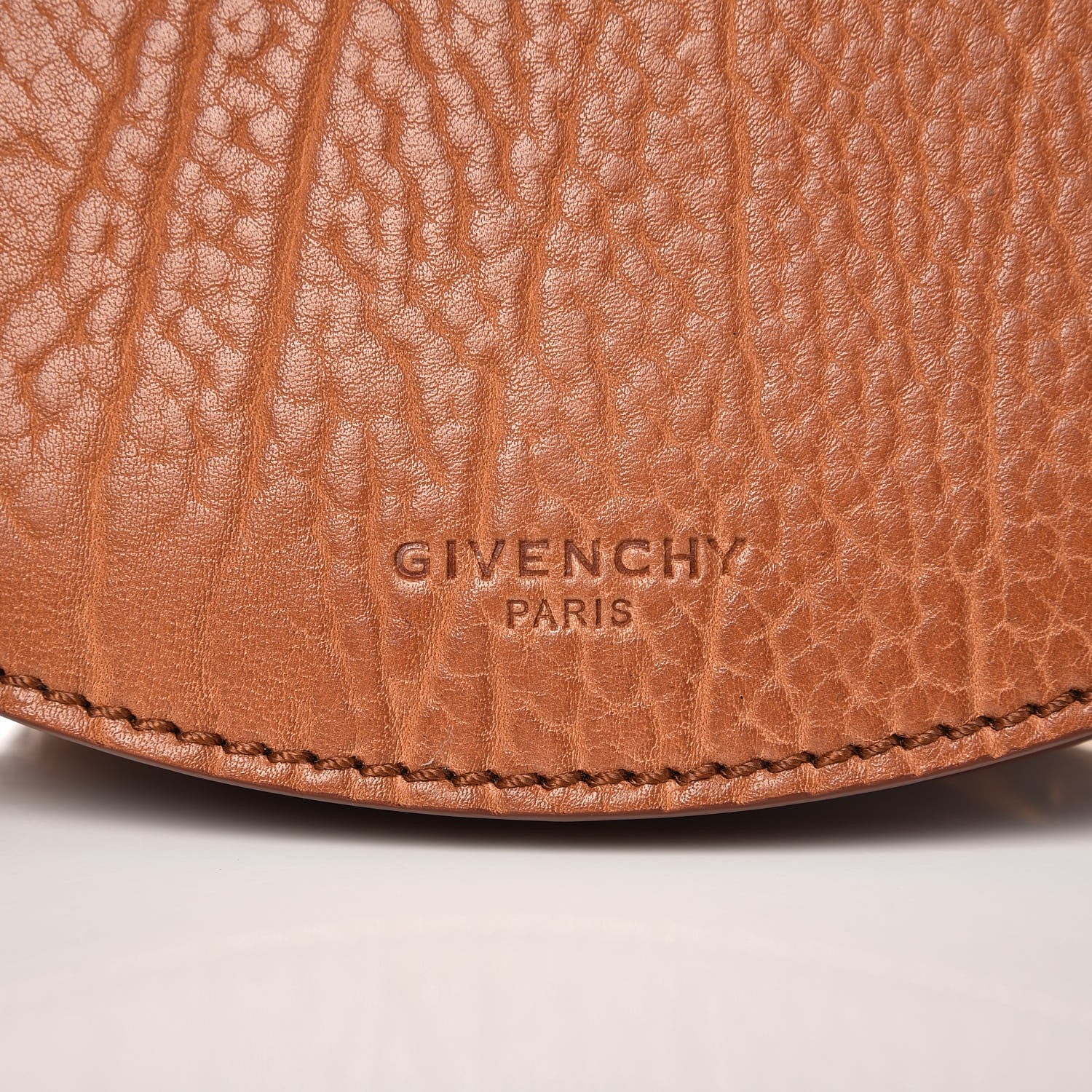 Givenchy Bullhide Calfskin Mini Infinity Saddle Bag Cognac 8 of 8