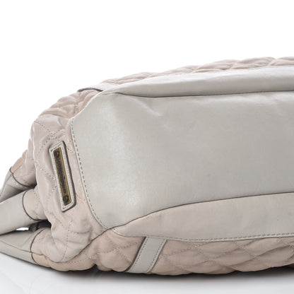 Burberry Lambskin Quilted Enmore Tote Grey 5 of 9