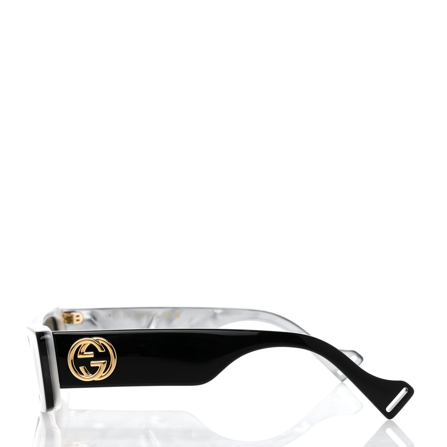 Acetate Rectangular Sunglasses GG0516S Black