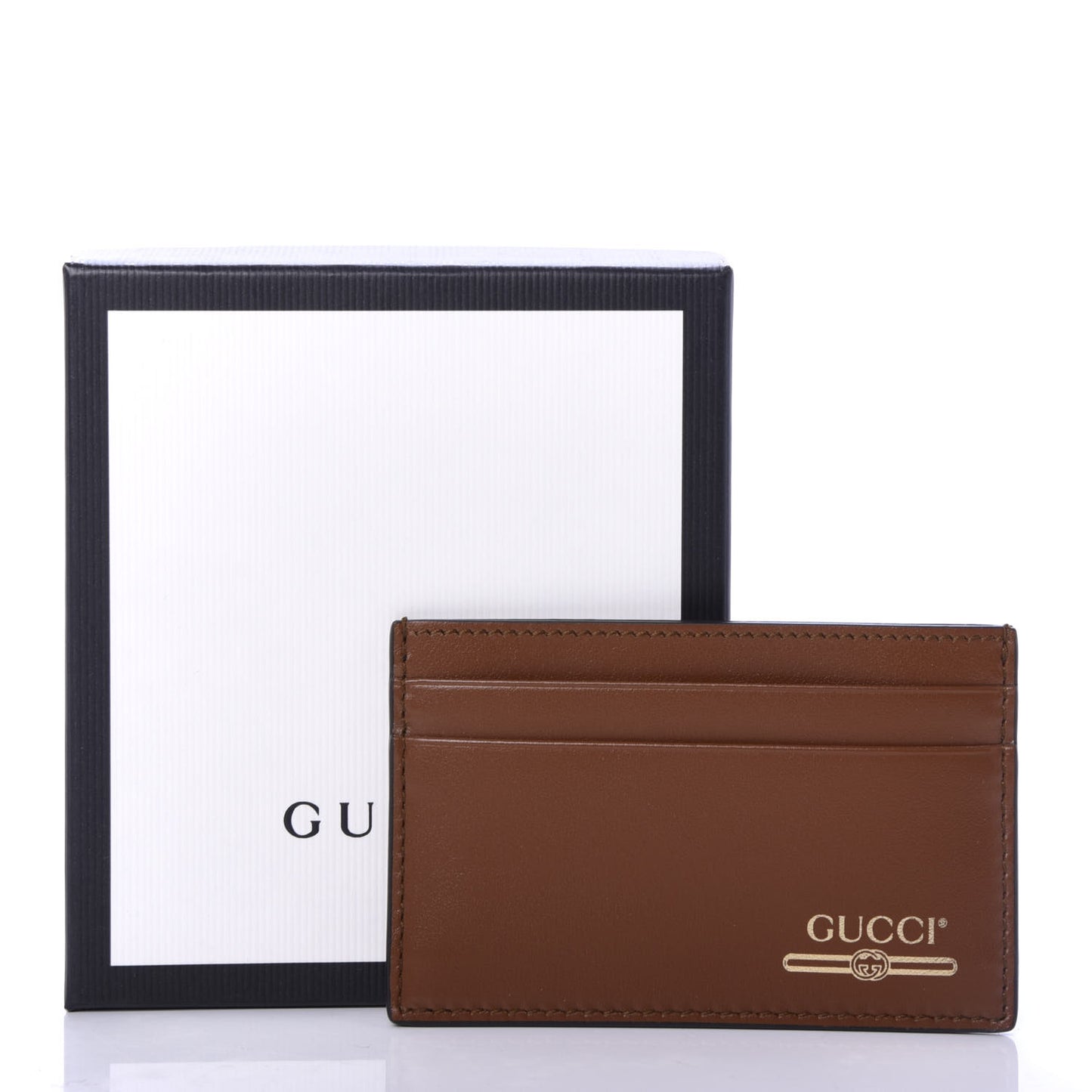 Plutone Calfskin Logo Card Holder Cuir