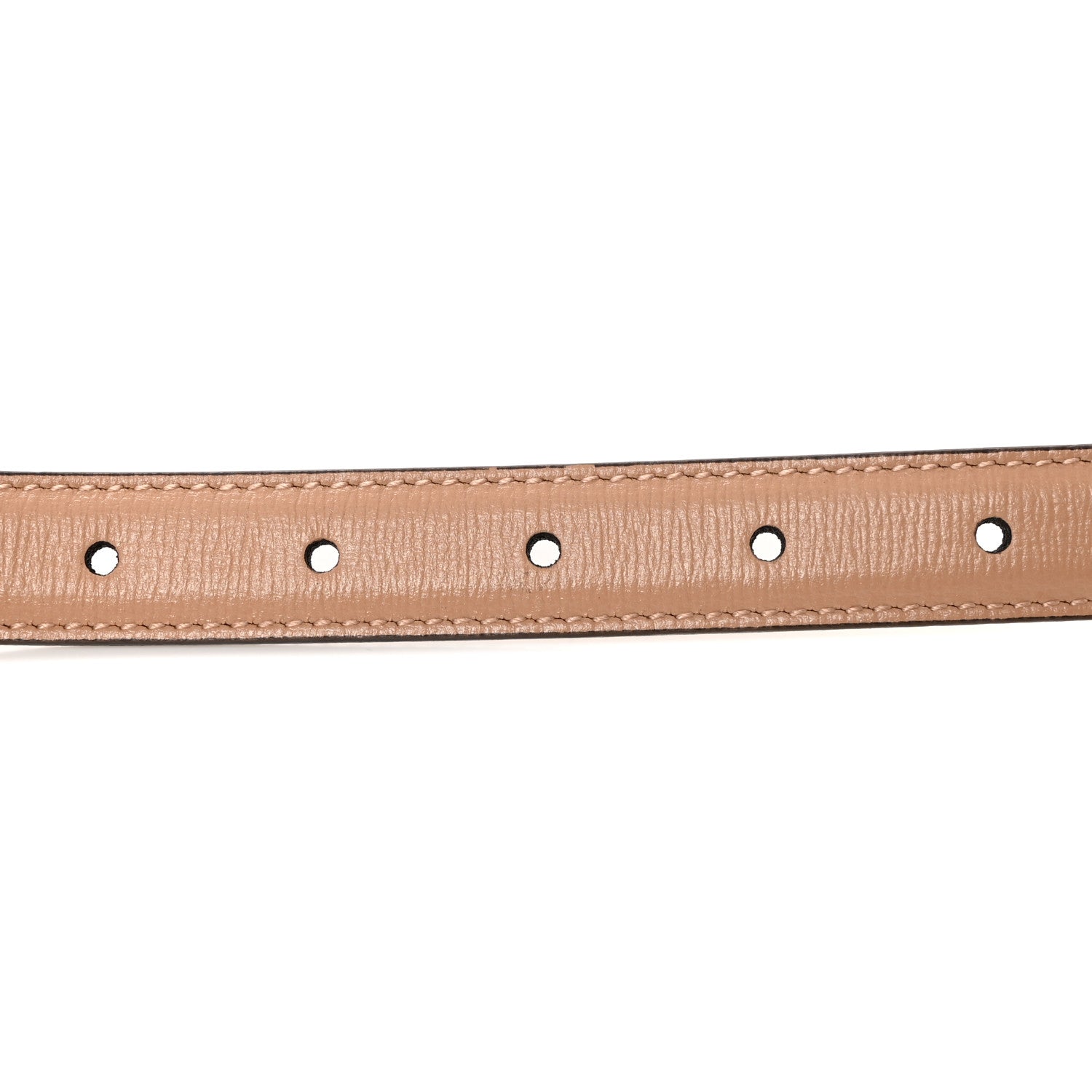 Gucci Azalea Calfskin Enamel Monochrome Double G 20mm Belt 80 32 Camelia 3 of 5
