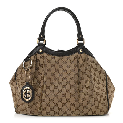 Gucci Monogram Medium Sukey Tote Dark Brown 1 of 15