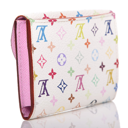 Louis Vuitton Monogram Multicolor Business Card Holder White Litchi 3 of 9