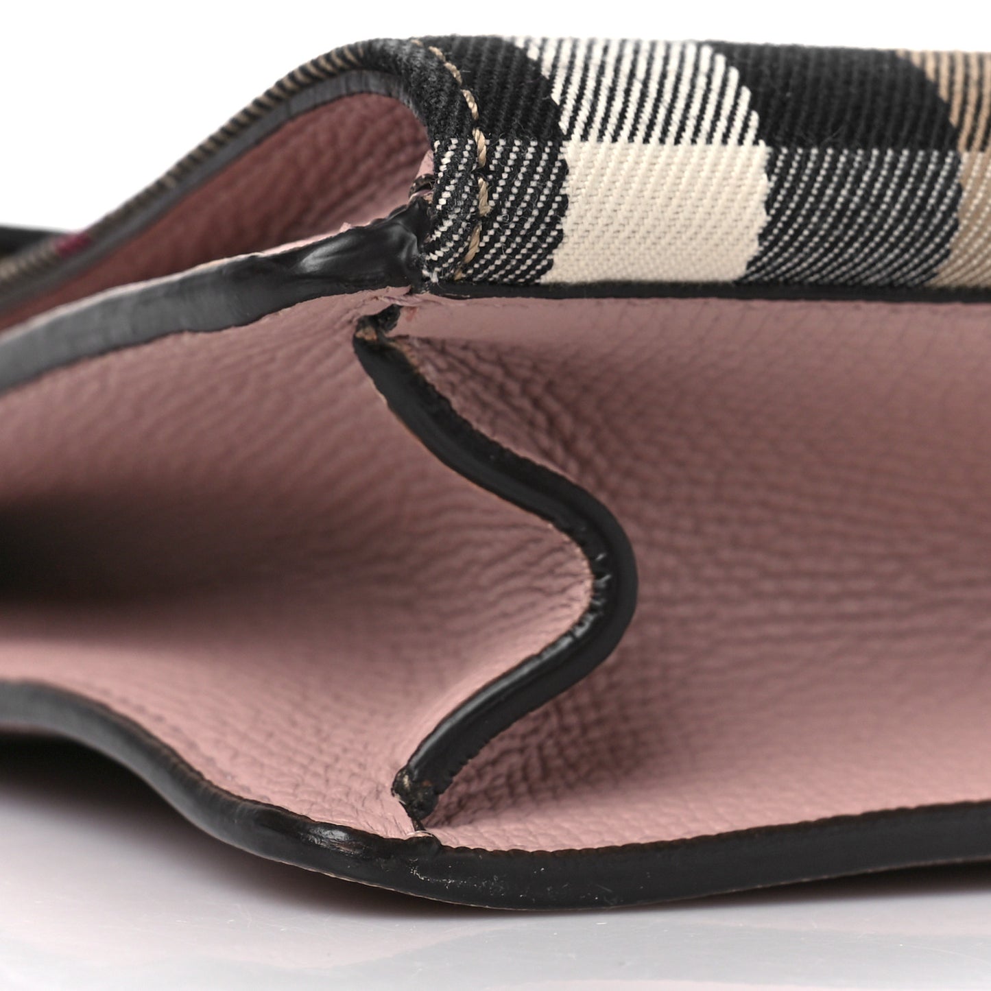 Derby Calfskin House Check Small Macken Crossbody Bag Pale Orchid