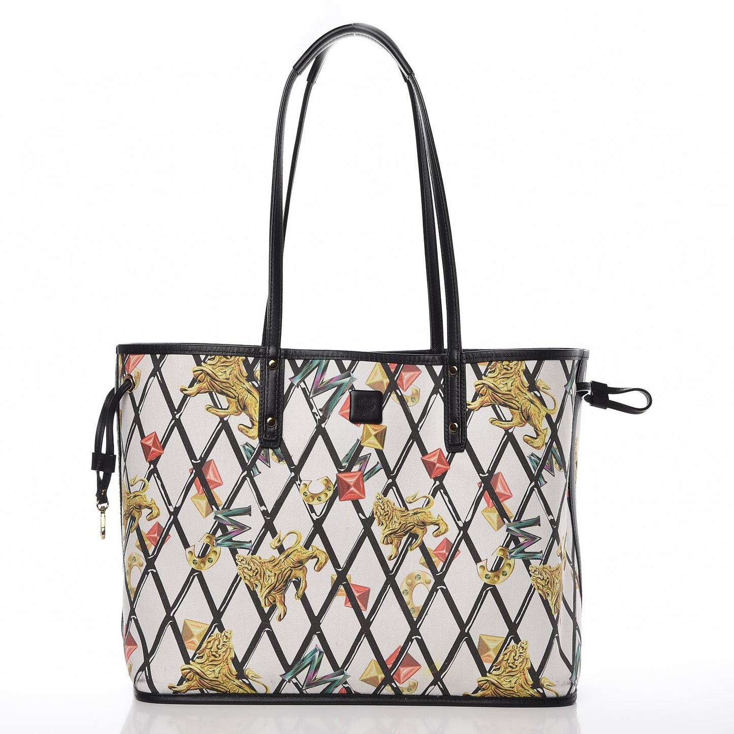 Visetos Medium Project Reversible Shopper Tote Cognac