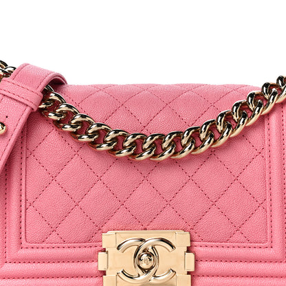 Chanel Caviar Quilted Small Boy Flap Pink 8 of 11