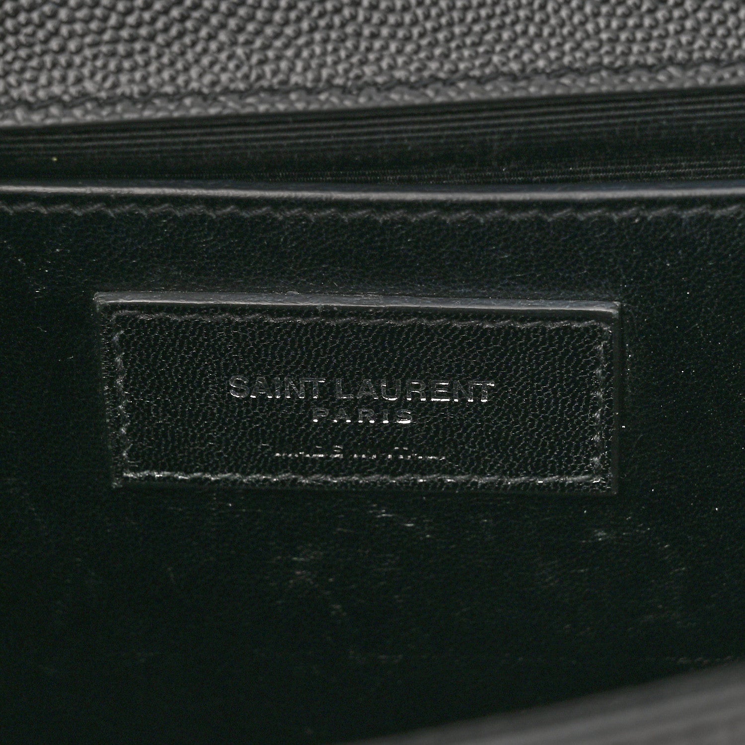 Saint Laurent Grain De Poudre Medium Classic Monogram Kate Satchel Black 7 of 11