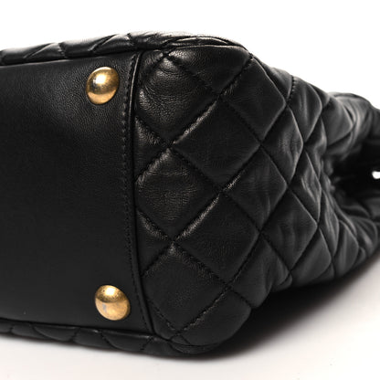 Chanel Lambskin Quilted CC Pocket Shopping Tote Black 11 of 13