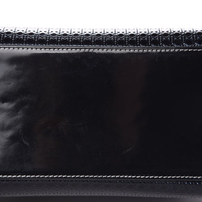 Christian Dior Metallic Patent Micro-Cannage Gradient Medium Lady Dior Silver Blue 8 of 9