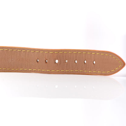 Louis Vuitton Stainless Steel Rubber 34mm Tambour Quartz Watch Brown 7 of 9