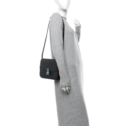 Celine Liege Calfskin Medium Classic Box Flap Bag Anthracite 2 of 11
