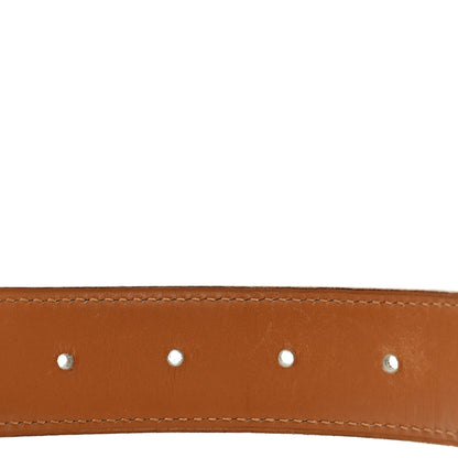 Hermes Ostrich 32mm H Belt Belt 75 30 Gold 4 of 6