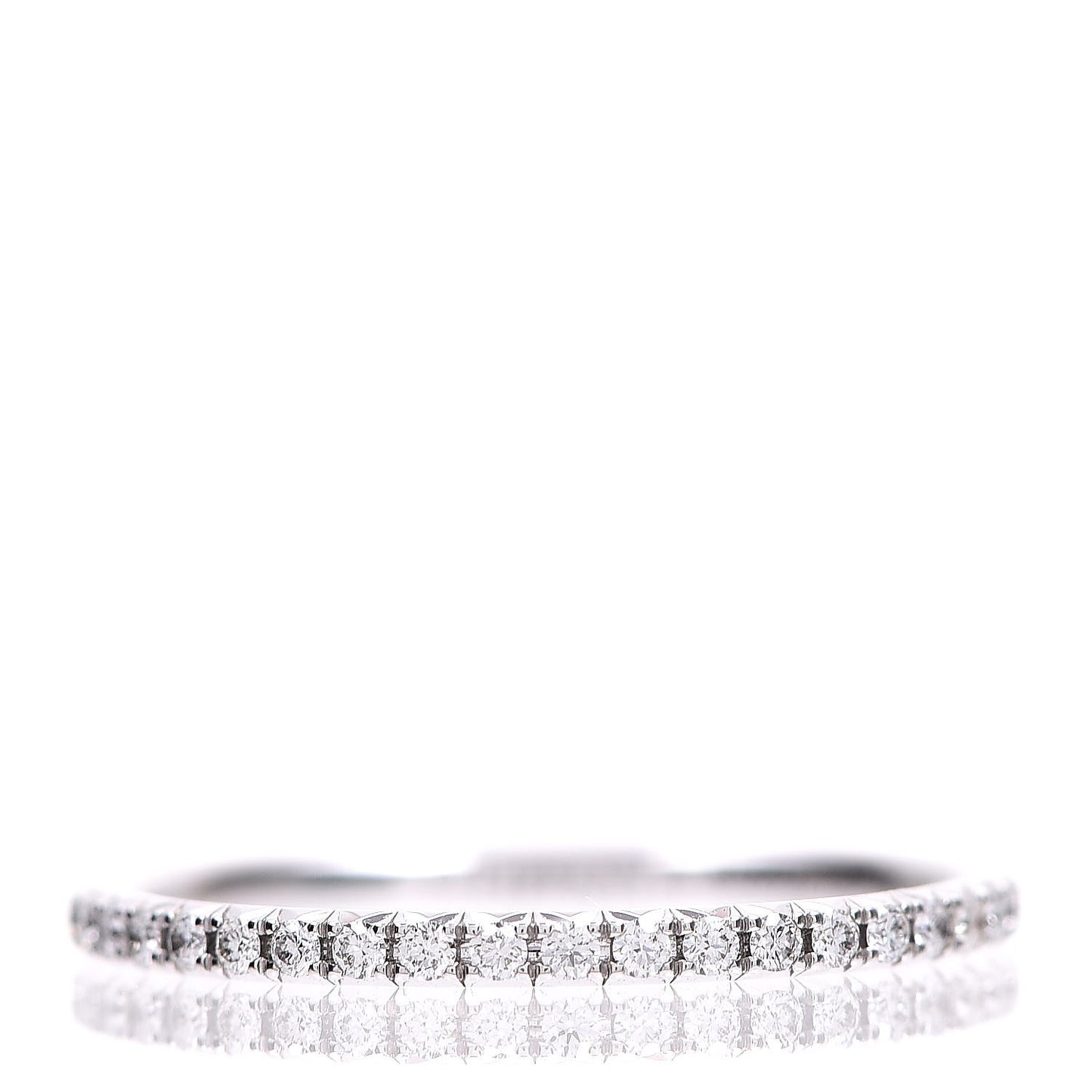 18K White Gold Diamond Metro Ring 52 6