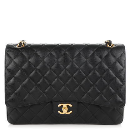 Chanel Caviar Quilted Maxi Double Flap Black 1 of 8