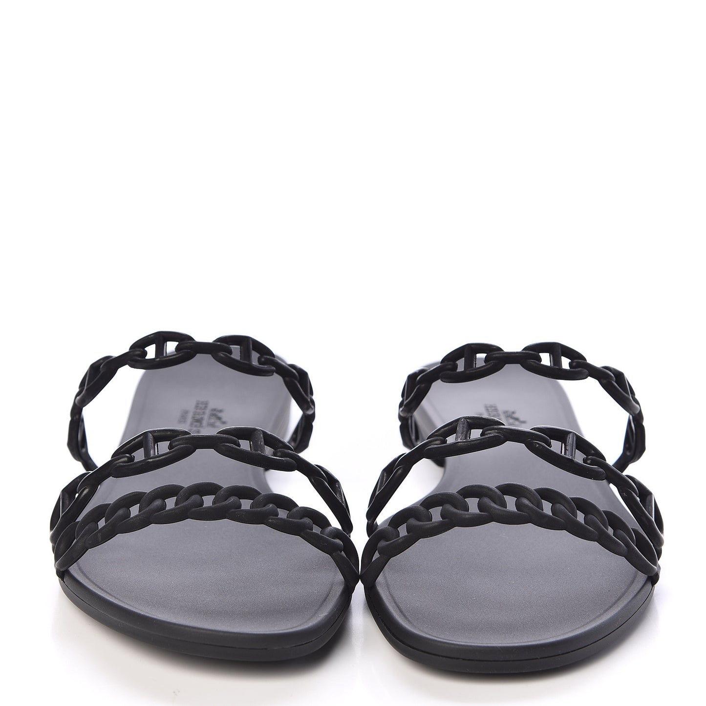 Rubber Chaine d'Ancre Rivage Sandals 40 Black
