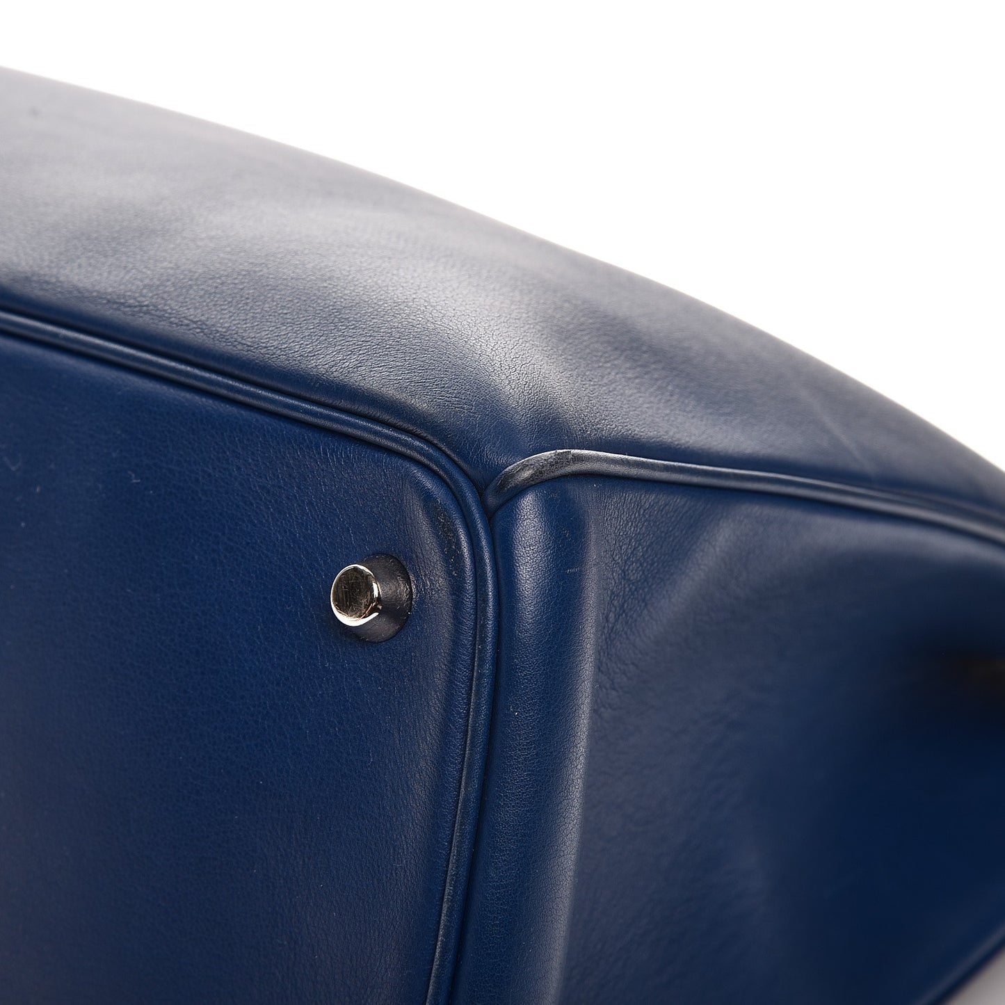Smooth Calfskin Large Diorissimo Bag Navy Blue