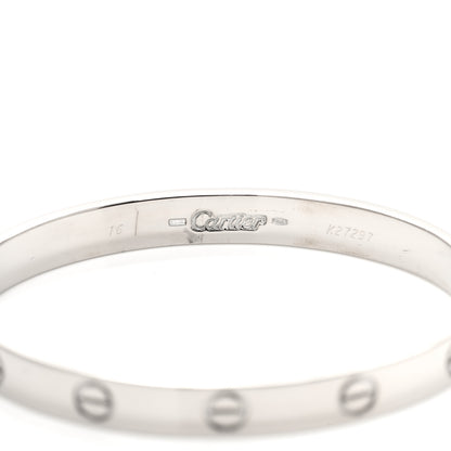 Cartier 18K White Gold LOVE Bracelet 16 4 of 6