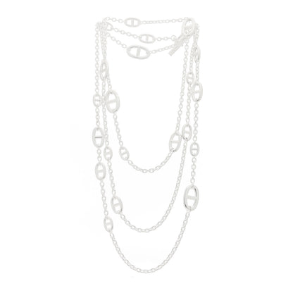 Hermes Sterling Silver Farandole Necklace 160 3 of 6