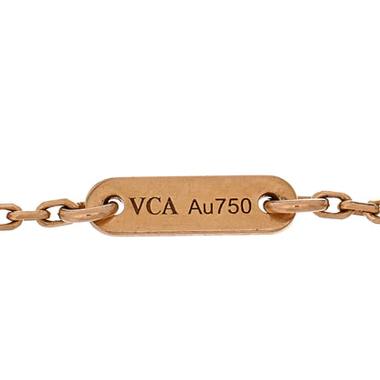 Van Cleef & Arpels 18K Rose Gold Carnelian Sweet Alhambra Heart Bracelet 3 of 3