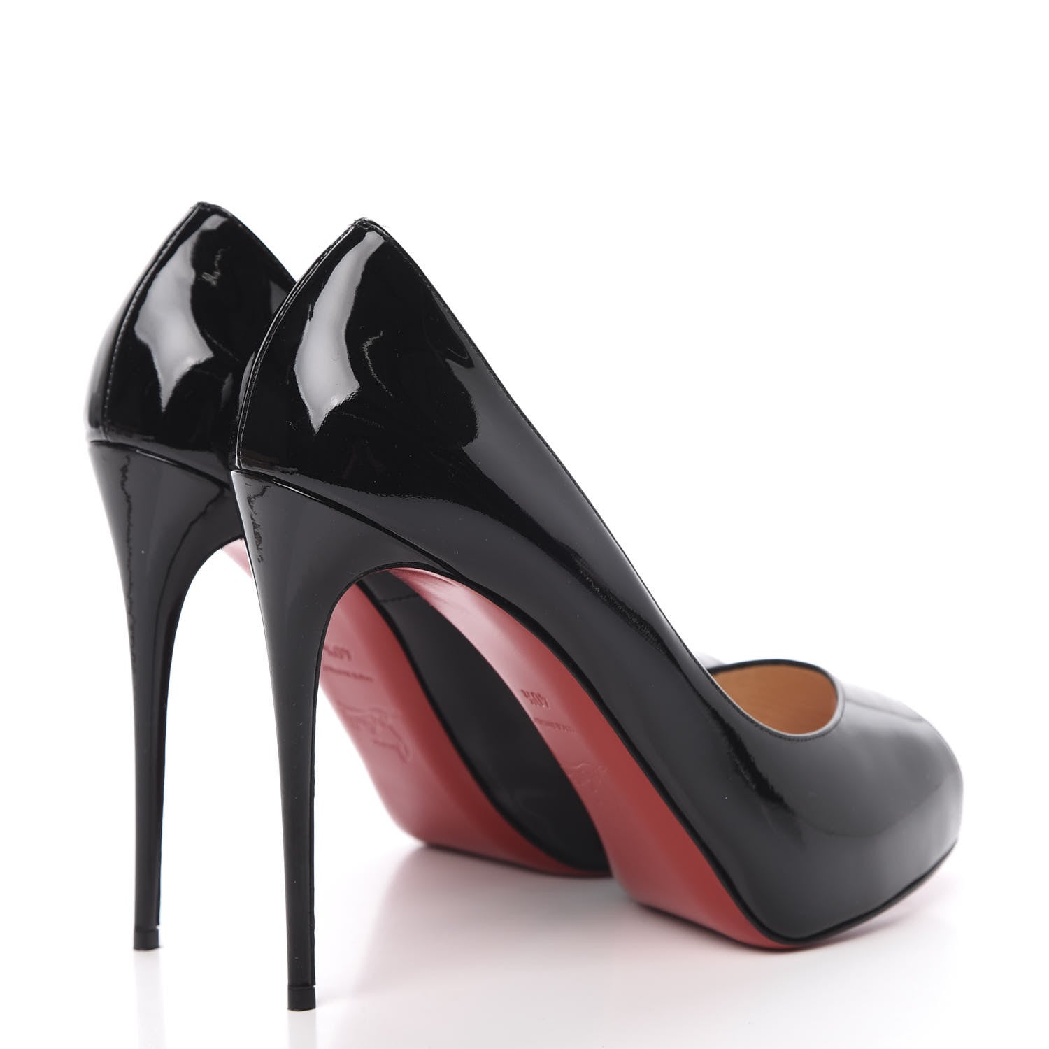 Christian Louboutin Patent New Very Prive 120 Pumps 40.5 Black Red 4 of 10