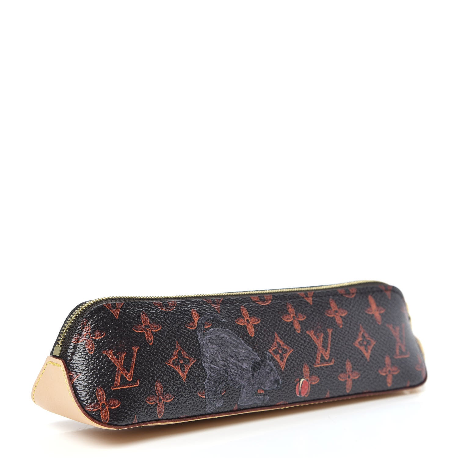 Louis Vuitton Catogram Elizabeth Pouch Orange Marron 3 of 10