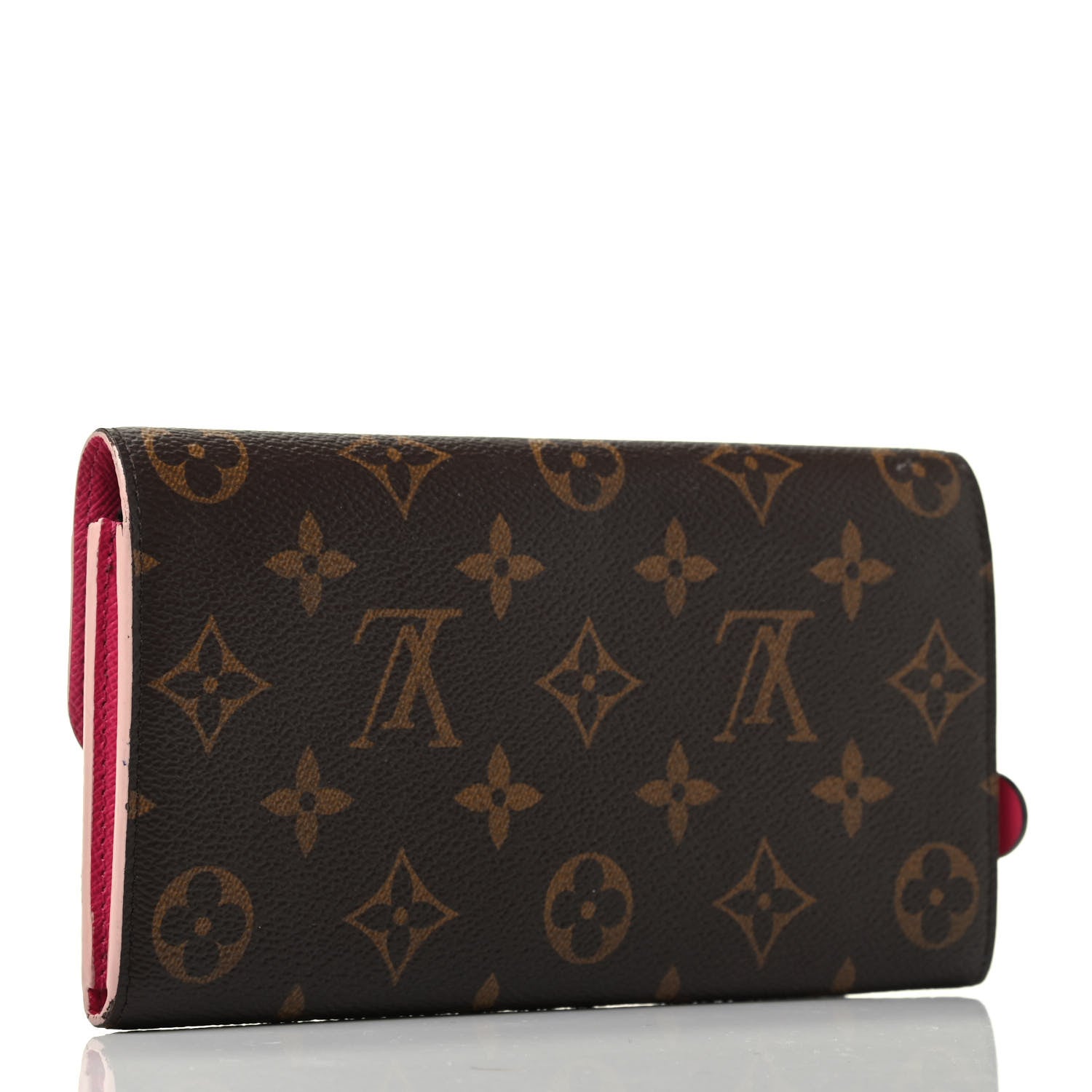 Louis Vuitton Monogram Bloom Flower Emilie Wallet Fuchsia 2 of 4