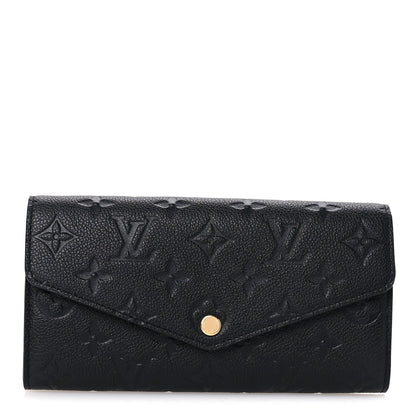 Louis Vuitton Empreinte Sarah Wallet NM Black 1 of 8