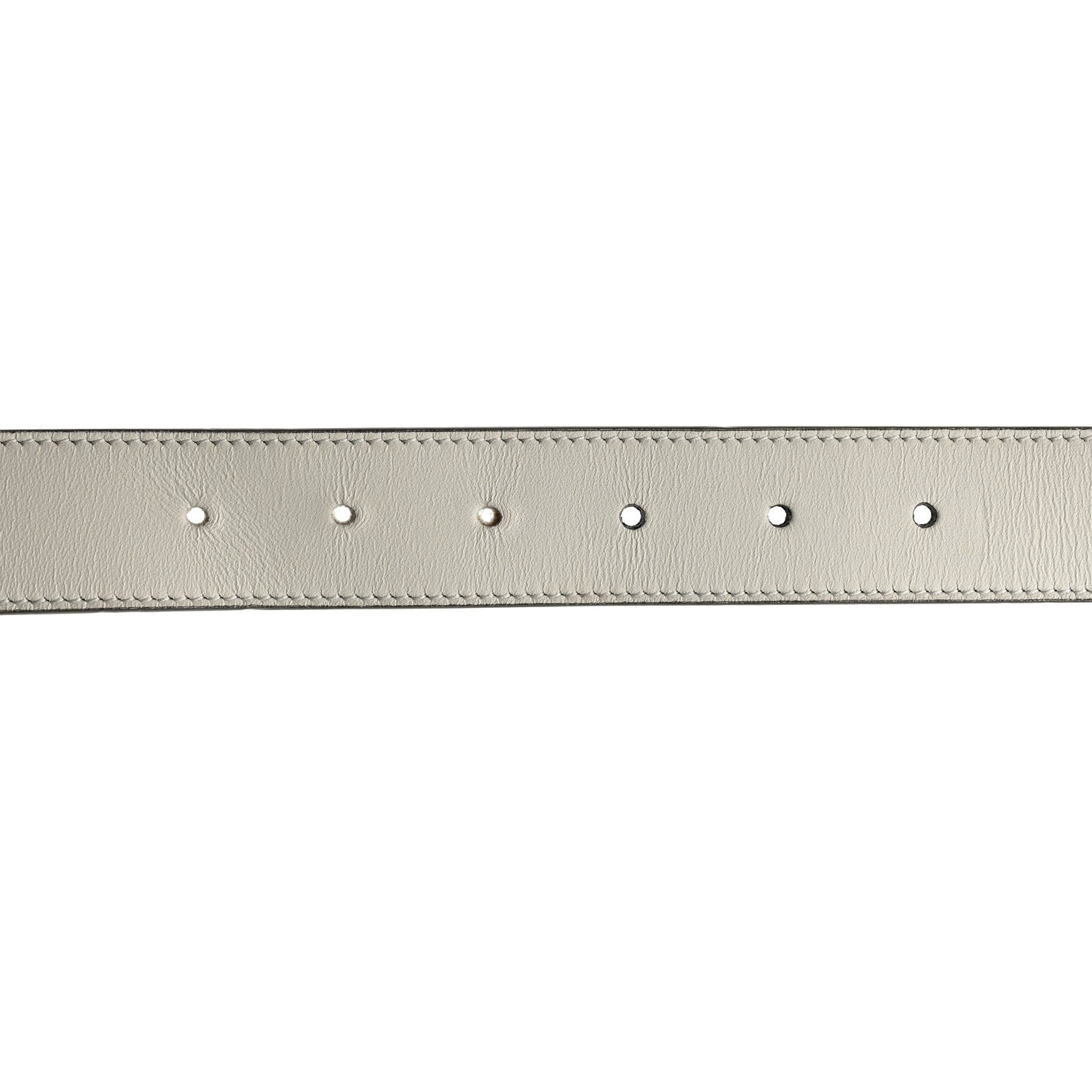 Gucci Calfskin Trapuntata Zumi 30mm Belt White 65 26 4 of 7