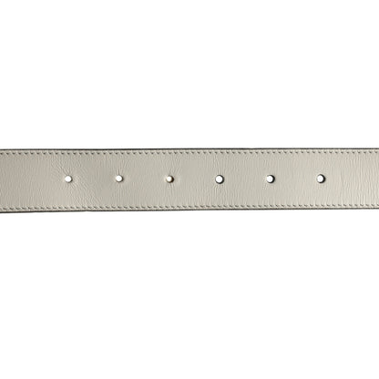 Gucci Calfskin Trapuntata Zumi 30mm Belt White 65 26 4 of 7