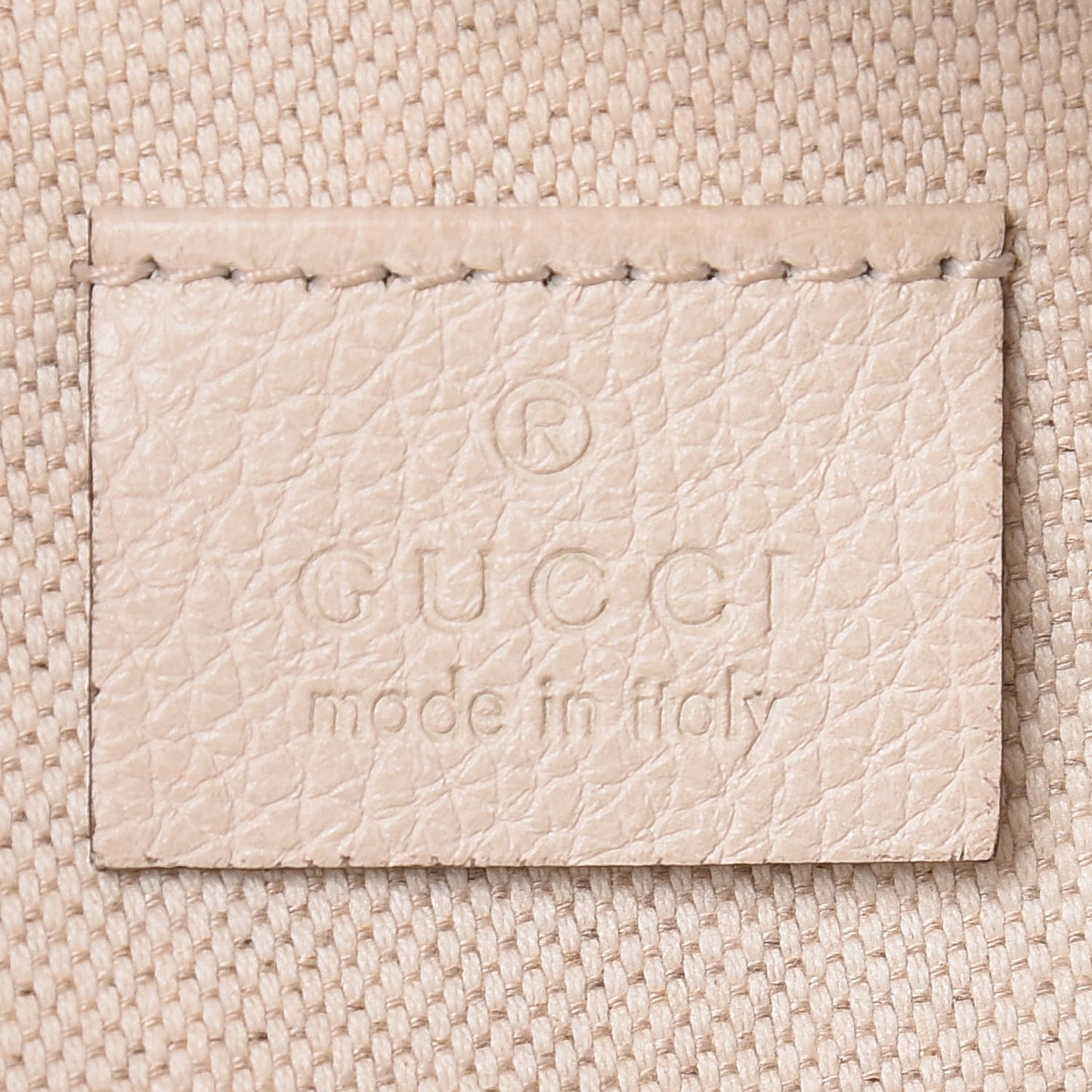 Grained Calfskin Coco Capitan Logo Belt Bag White
