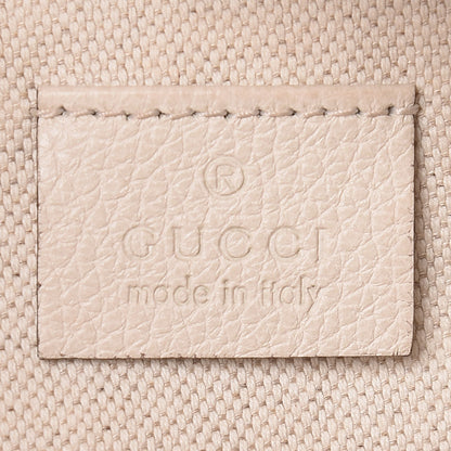 Gucci Grained Calfskin Coco Capitan Logo Belt Bag White 9 of 11