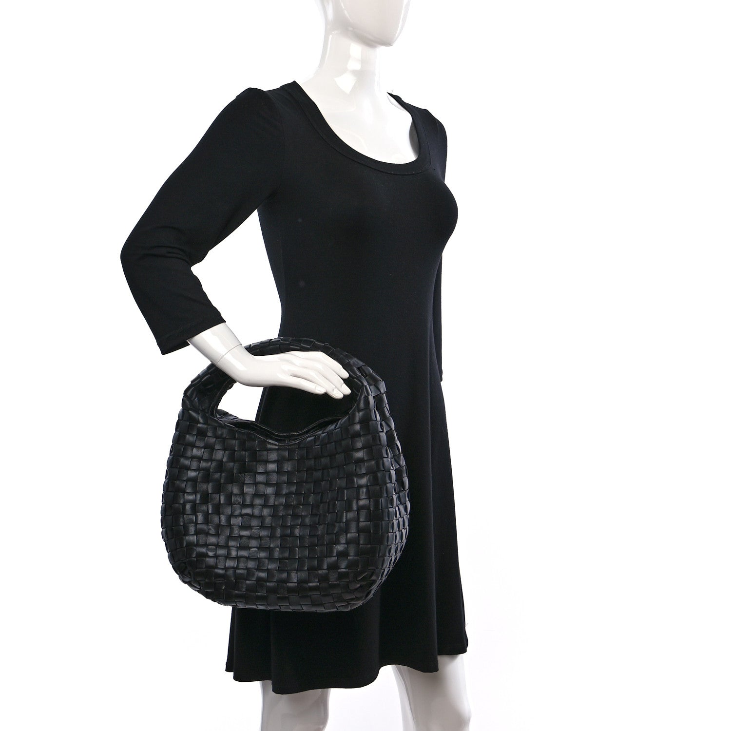 Bottega Veneta Nappa Intrecciato Hobo Black 2 of 8