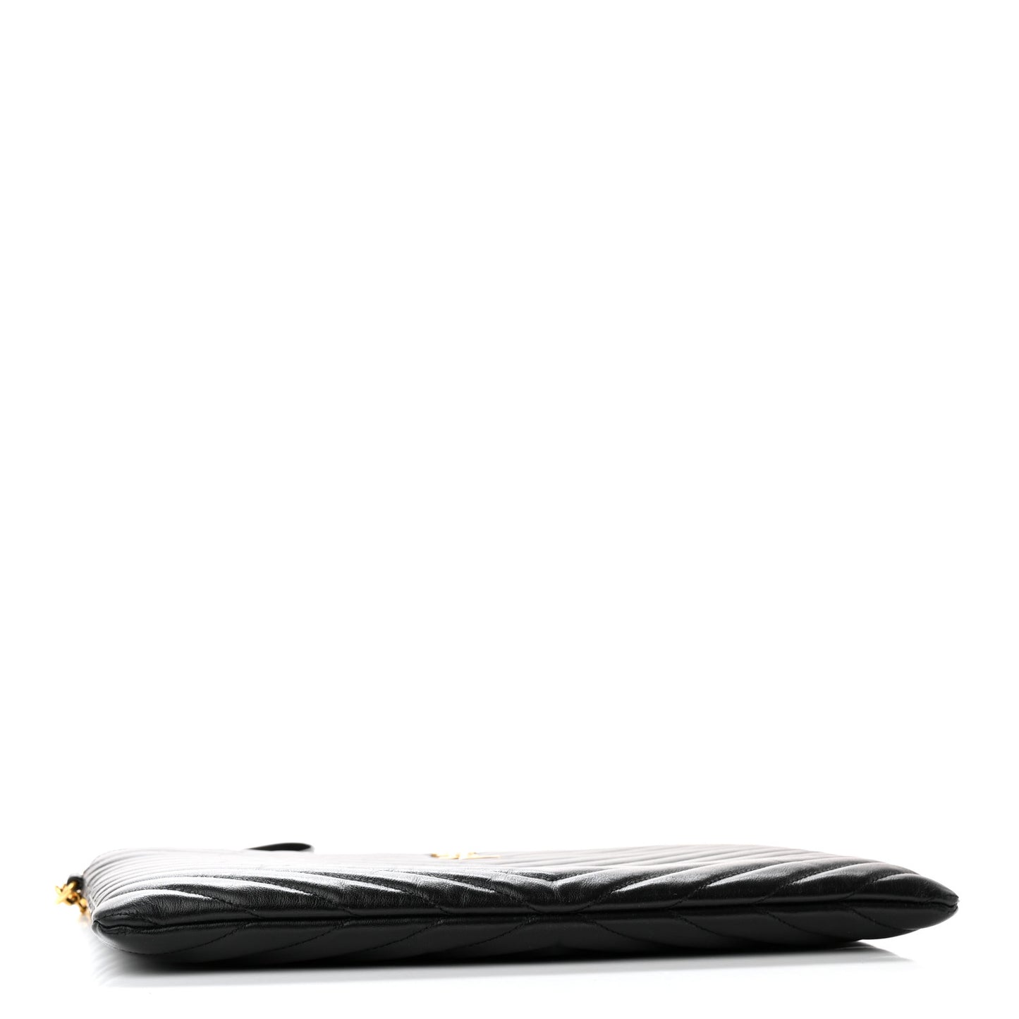 Calfskin Matelasse Monogram Cassandre Tablet Pouch Black