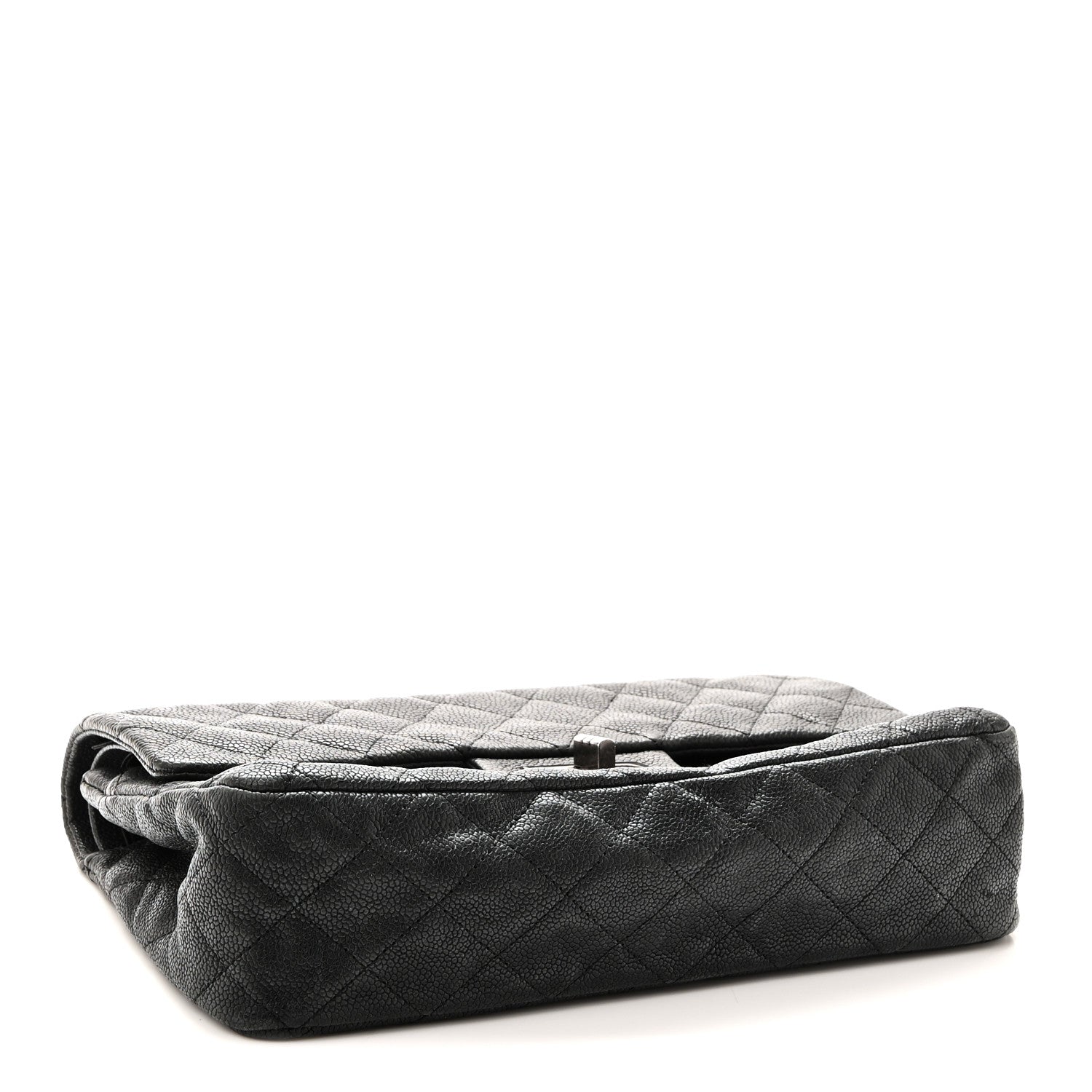 Chanel Washed Caviar Quilted 2.55 Reissue 225 Bijoux Chain Flap  Black 4 of 11