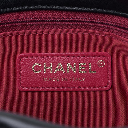 Chanel Lambskin Quilted On The Shoulder Flap Black 5 of 6