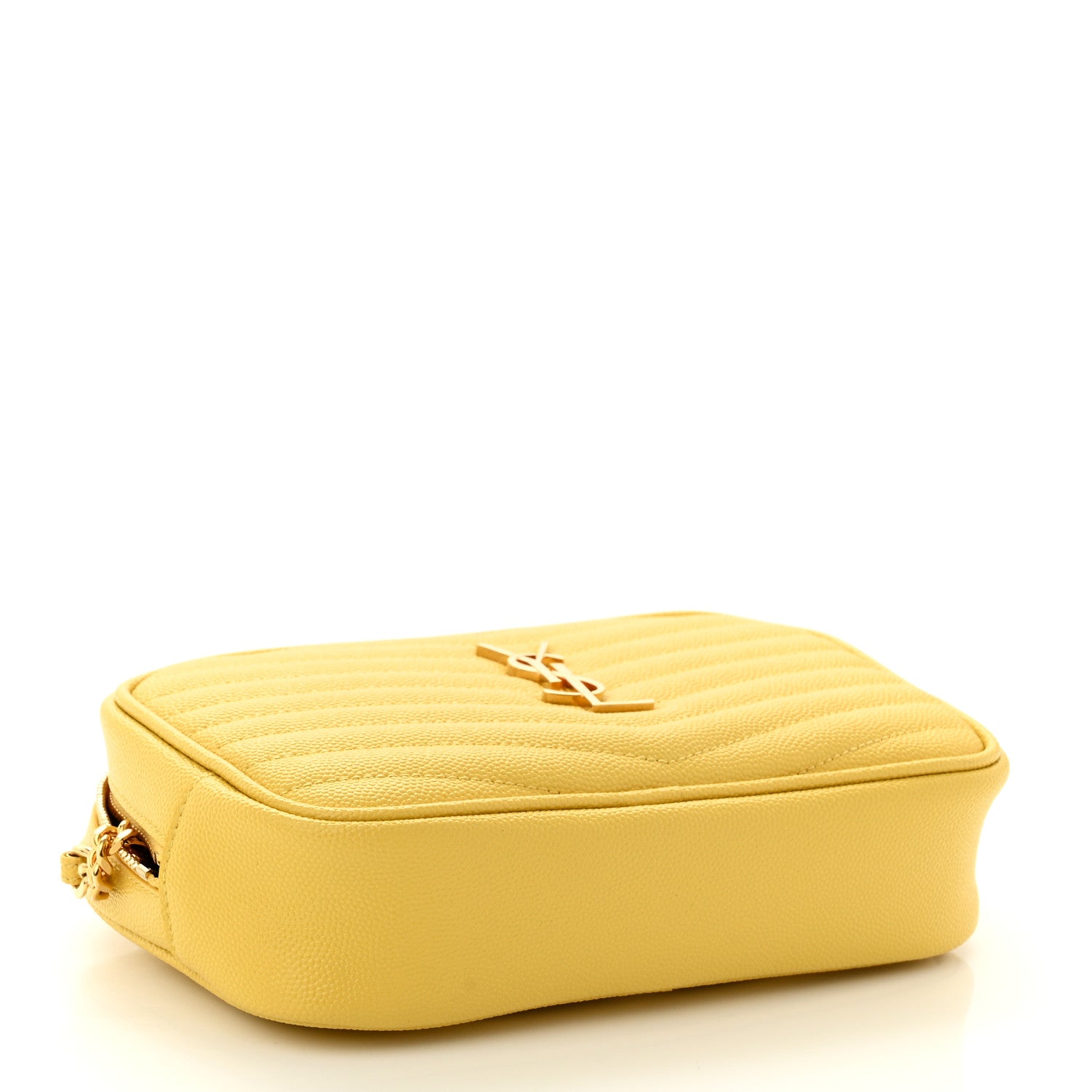 Saint Laurent Grain De Poudre Matelasse Monogram Mini Lou Camera Bag Sunflower 3 of 9