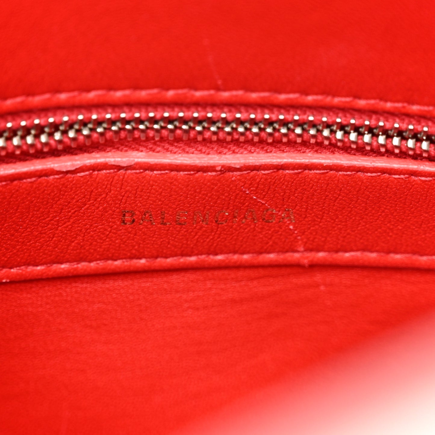 Signature Grained Calfskin Logo S Ville Top Handle Bag White Black
