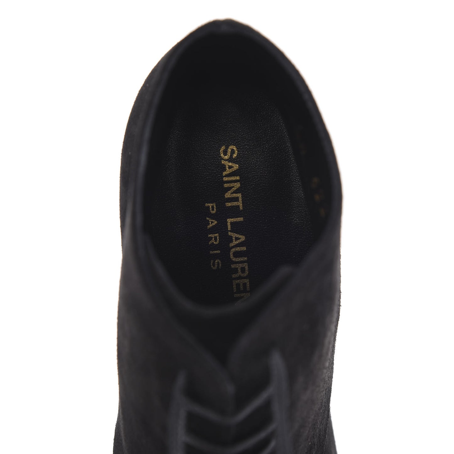 Suede Kiki Lace-Up Ankle Boot 36 Black
