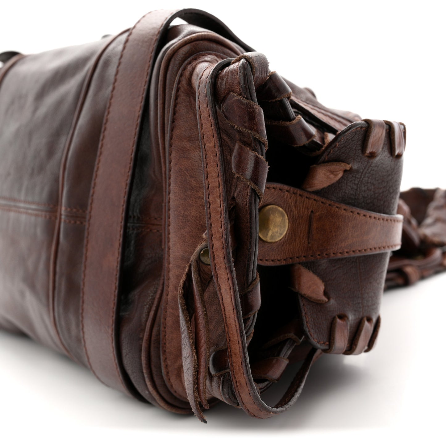 Calfskin Silverado Shoulder Bag Chocolate