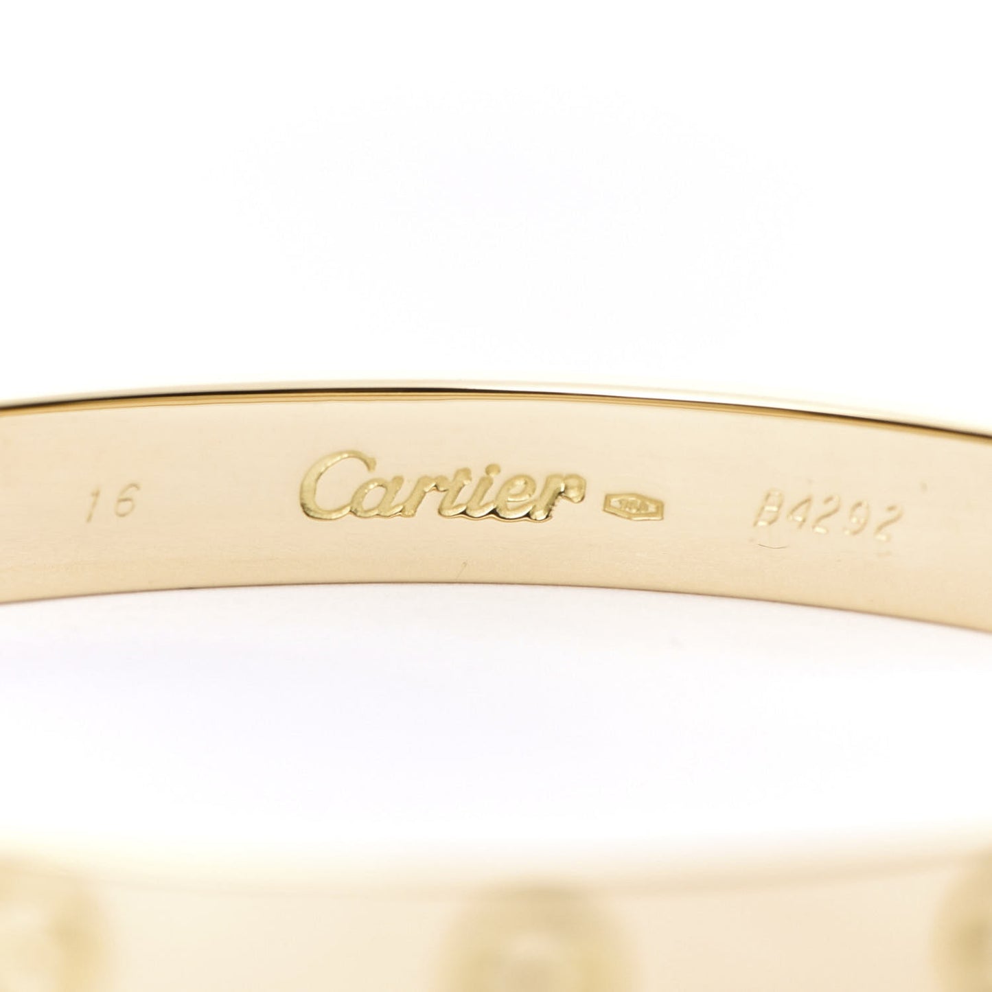 18K Yellow Gold LOVE Bracelet 16