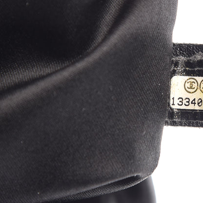 Chanel Glazed Calfskin Stitched XL On The Road Flap Black 7 of 11