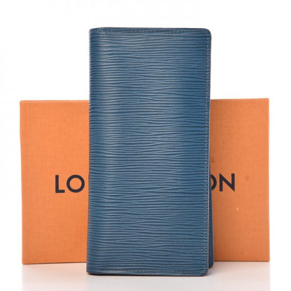 Louis Vuitton Epi Brazza Wallet Cyan 9 of 9